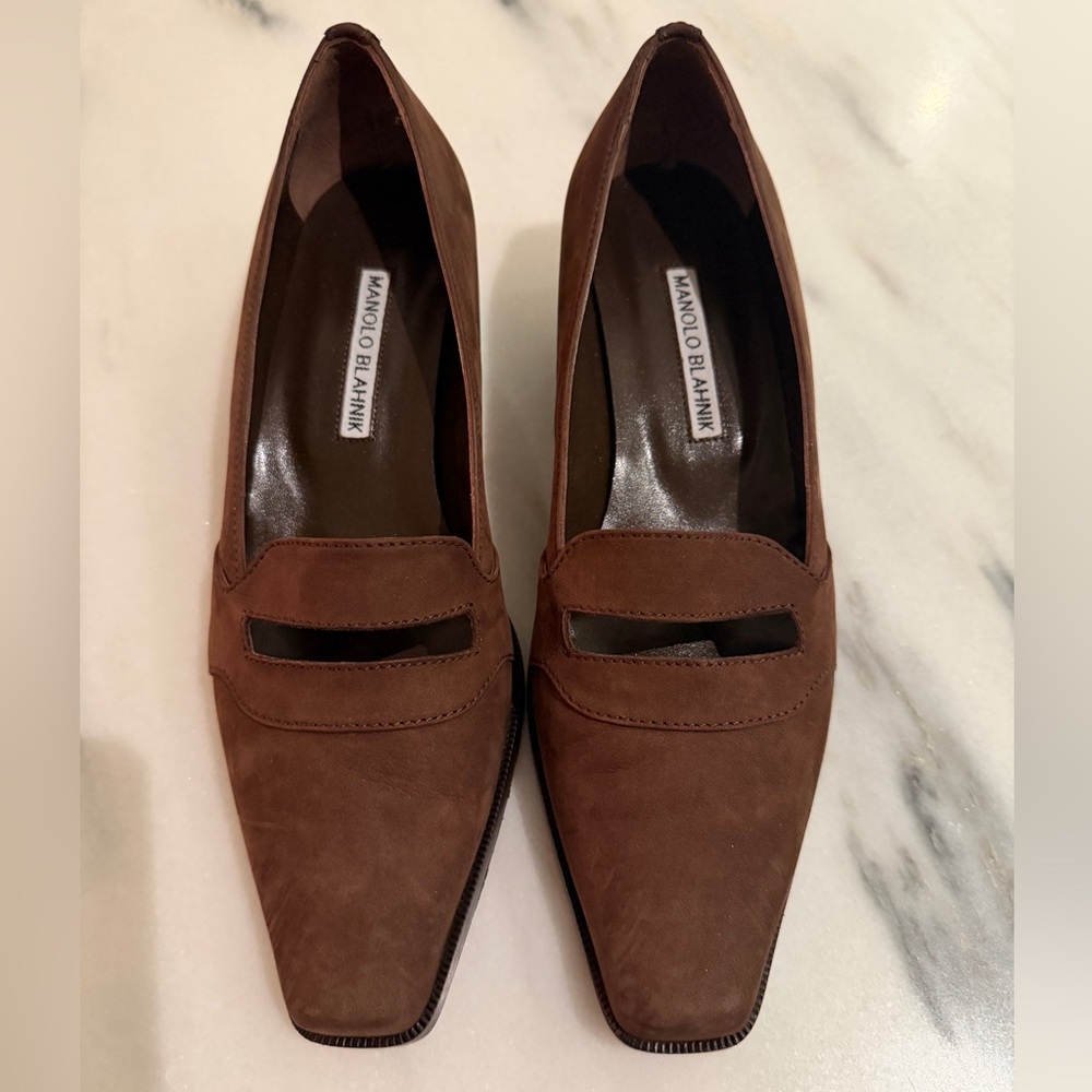 Manolo Blahnik Brown Women's Shoes size 37